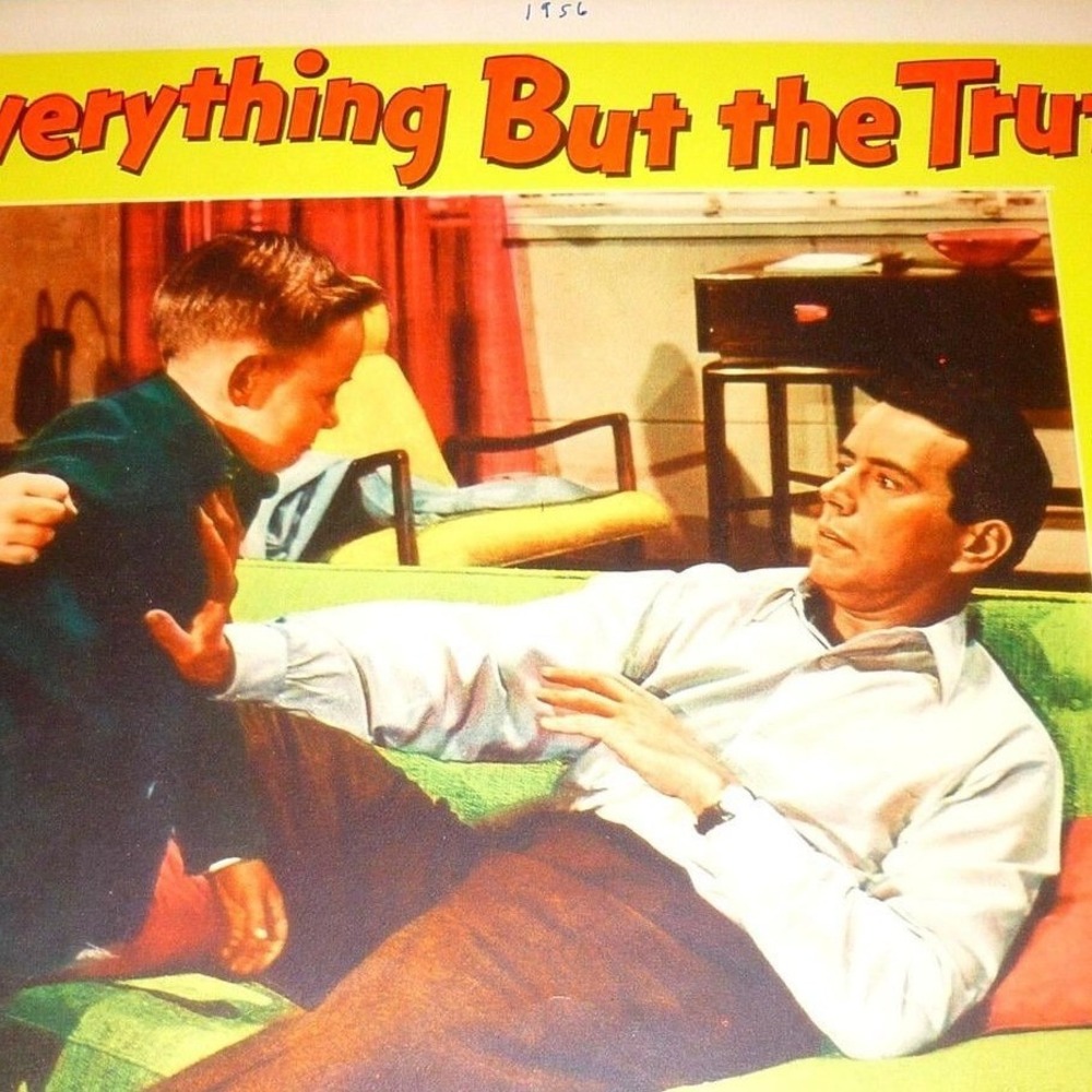 Vintage 1956 Everything But The Truth Lobby Card Maureen OHara John Forsythe